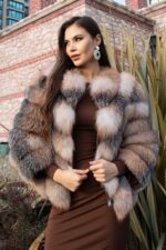 Hakiki Frost Tilkisi Kürkü Ceket - Görsel 8