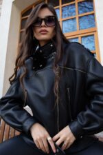 Hakiki Merino Kuzu Kürkü Ceket - Görsel 2