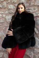Hakiki Tilki Kürkü Ceket - Görsel 5