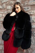 Hakiki Tilki Kürkü Ceket - Görsel 4