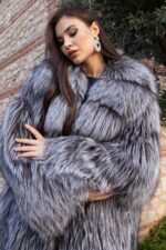 Hakiki Arjante Tilkisi Kürkü Manto - Görsel 2