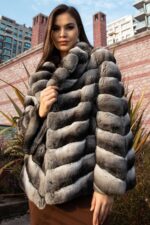 Hakiki Chinchillla Kürkü Ceket