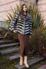 Hakiki Chinchillla Kürkü Ceket - Görsel 5