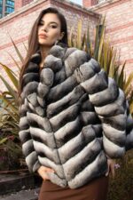 Hakiki Chinchillla Kürkü Ceket - Görsel 3