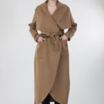 Alpaka Kumaşı Kruvaze Manto