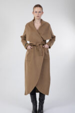 Alpaka Kumaşı Kruvaze Manto