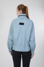 Fermuar Detaylı Gi̇zli̇ Kapşonlu Çıkma Kollu Astarlı Gerçek Deri̇ Ceket - Görsel 5