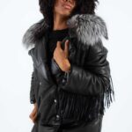 Çift Taraflı Arjante Aksesuarlı Püskül Detaylı Ceket