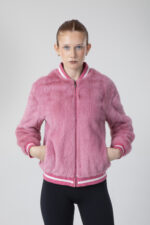 Gerçek Vizon Kürkü Ri̇bana Detaylı Bomber - Görsel 4