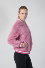 Gerçek Vizon Kürkü Ri̇bana Detaylı Bomber - Görsel 5