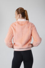 Gerçek Vizon Kürkü Ri̇bana Detaylı Bomber - Görsel 9